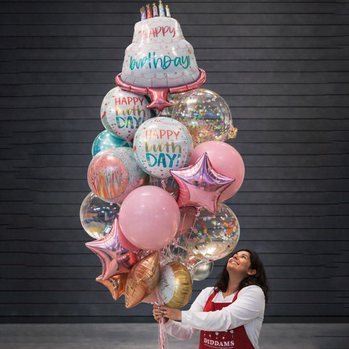 Happy Cake Day Balloon Bouquet