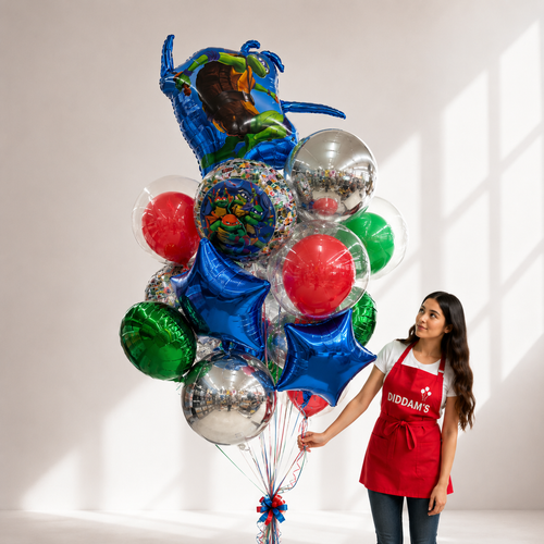 Ninja Turtle Mylar Bouquet