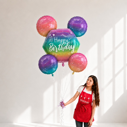 Sparkle Birthday Balloon Bouquet