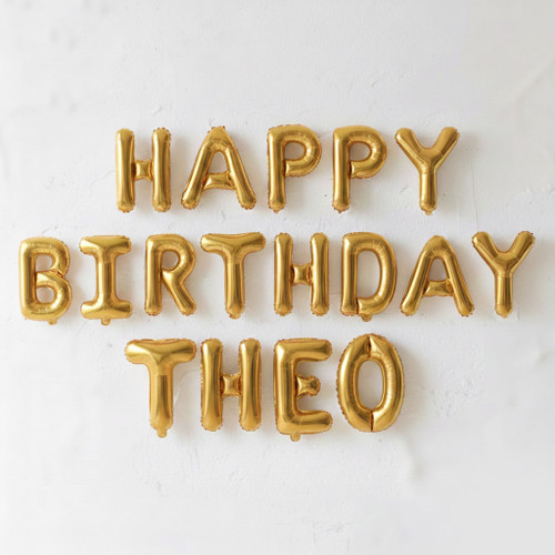 Custom Happy Birthday "Name" 16" Air filled Balloon Letters