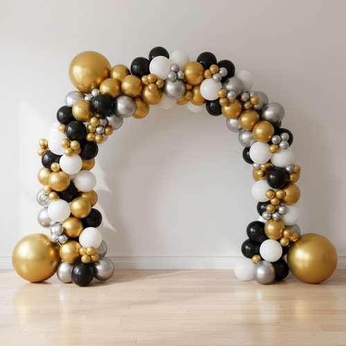 25' Organic Balloon Arch - Custom Colors
