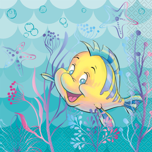 Disney The Little Mermaid Ariel Luncheon Napkins, 16 Count