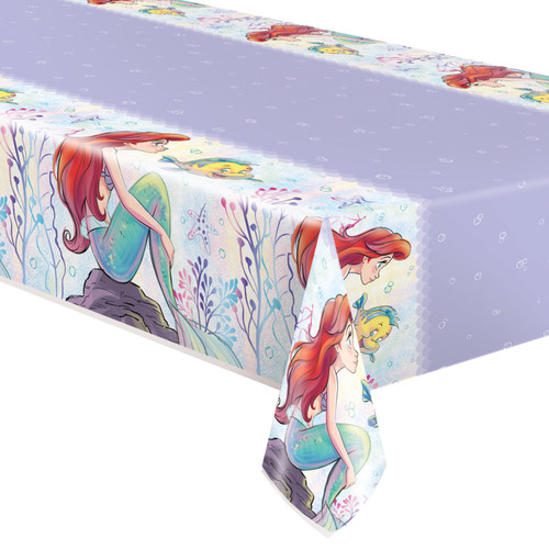 Disney The Little Mermaid Ariel Plastic Table Cover, 54" x 84"