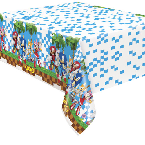 Sonic the Hedgehog Plastic Table Cover, 54" x 84"