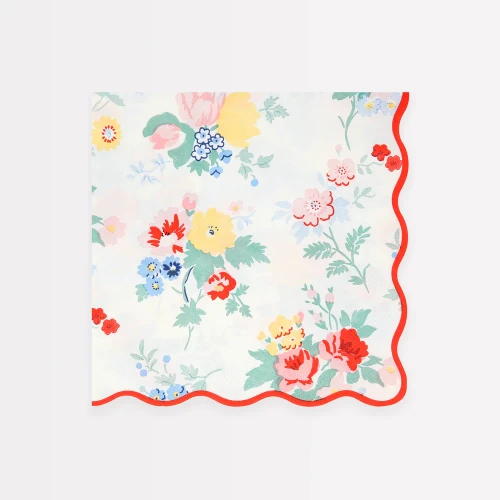 Meri Meri Vintage Floral Large Napkins - 6.5 in., 16 Count