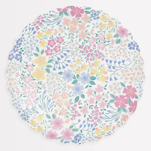 Meri Meri Cottage Garden Floral Dinner Plates - 10.5 in., 8 Count