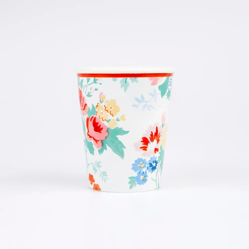 Meri Meri Vintage Floral Paper Cups - 9 oz., 8 Count
