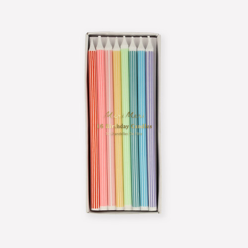 Meri Meri Mixed Striped Birthday Candles