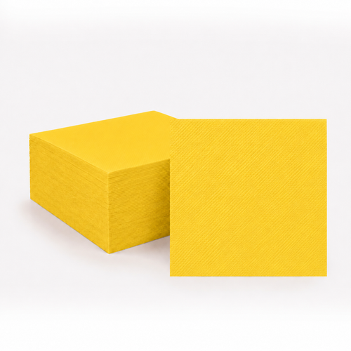 40ct Neon Yellow Lunch Napkins