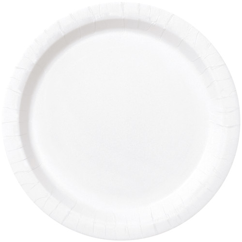 50ct Bright White 10" Paper Plates