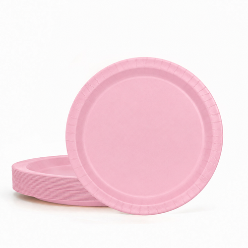 20ct Lovely Pink 9in Paper Plates