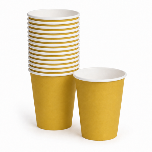 20ct Gold 9 oz. Paper Cups