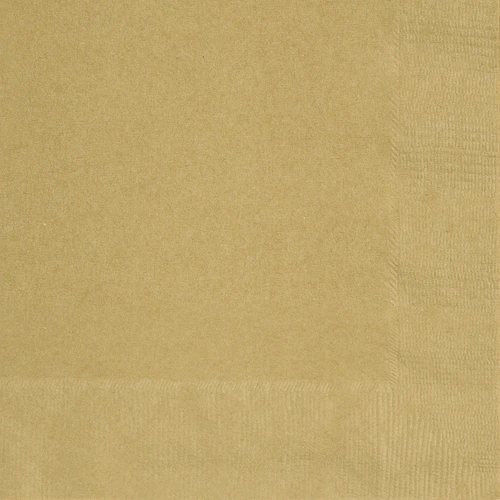 100ct Gold Beverage Napkins