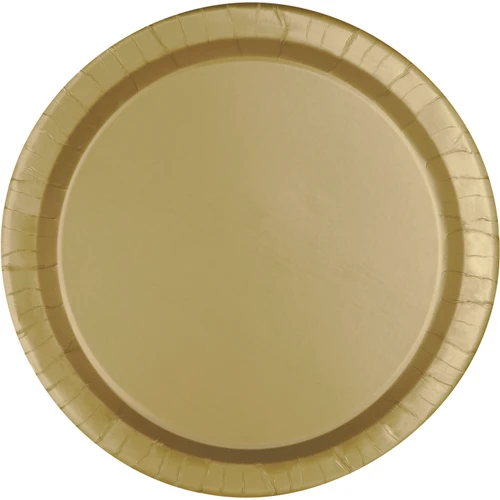 50ct Gold 10" Paper Plates