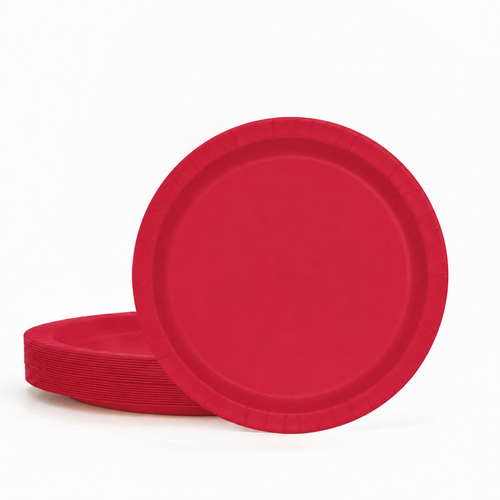 20ct Ruby Red 9in Paper Plates