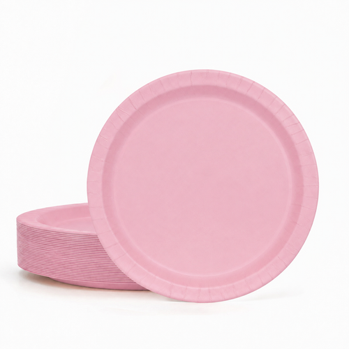 50ct Lovely Pink 10" Paper Plates