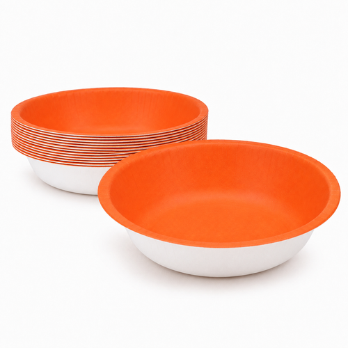 20ct Pumpkin Orange 20 oz. Paper Bowls