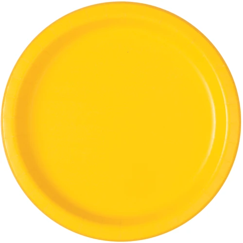 50ct Sunshine Yellow 10" Paper Plates