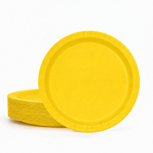 50ct Sunshine Yellow 10" Paper Plates