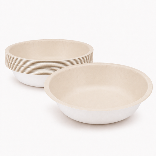 20ct Vanilla Cream 20 oz. Paper Bowls