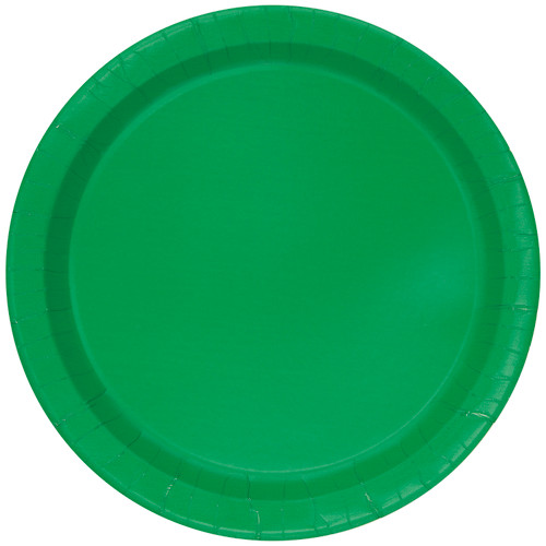 50ct Emerald Green 7" Paper Plates