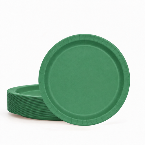 50ct Emerald Green 9" Paper Plates