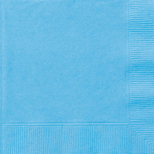 100ct Powder Blue Beverage Napkins