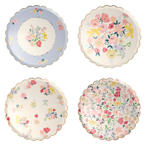 Meri Meri English Garden Floral Dinner Plates - 10.5 in., 8 Count