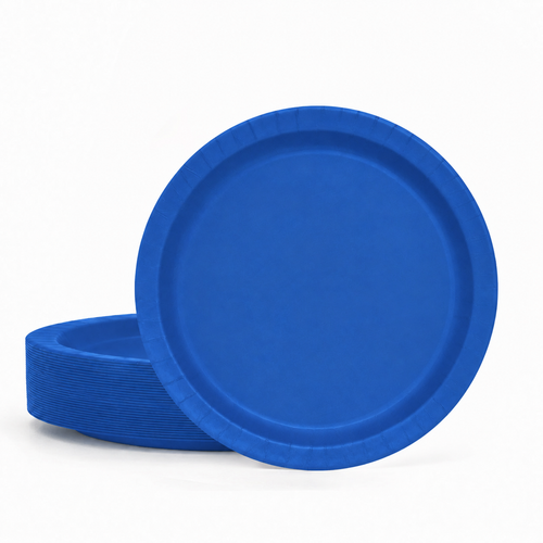 50ct Royal Blue 10" Paper Plates