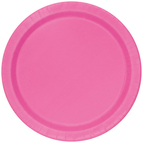 50ct Hot Pink 9" Paper Plates