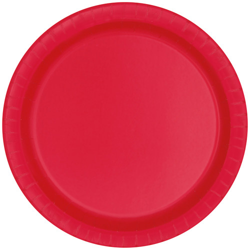 50ct Ruby Red 9" Paper Plates