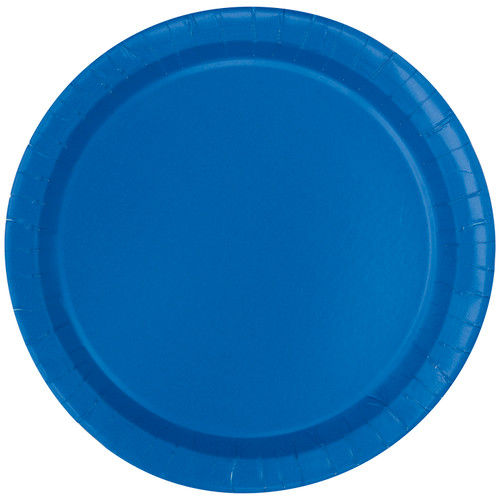 50ct Royal Blue 7" Paper Plates