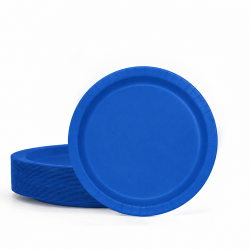 50ct Royal Blue 7" Paper Plates