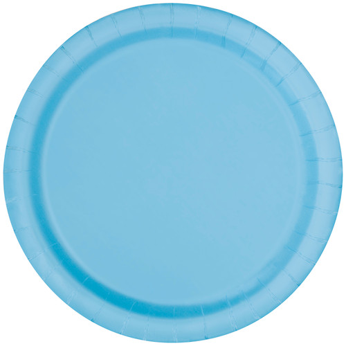 50ct Powder Blue 7" Paper Plates