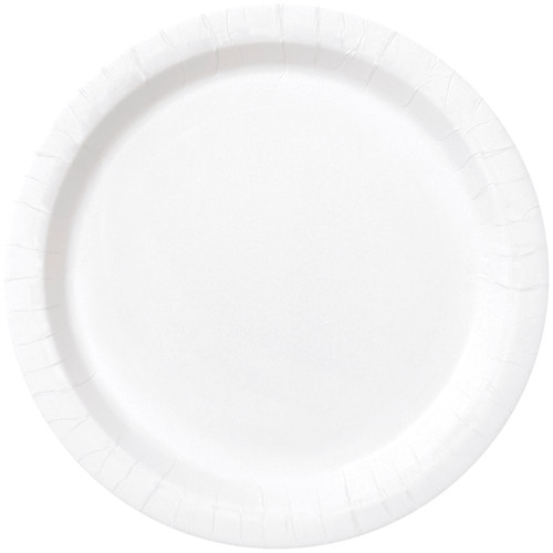 50ct Bright White 9" Paper Plates