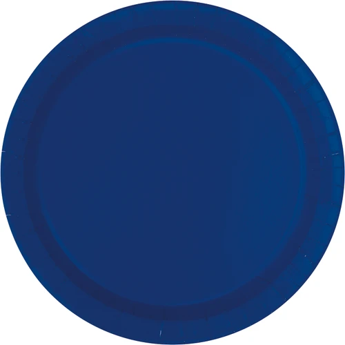 50ct True Navy 10" Paper Plates