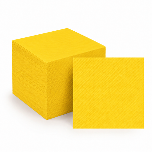 100ct Neon Yellow Lunch Napkins