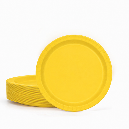 50ct Sunshine Yellow 7" Paper Plates