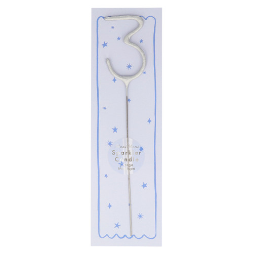 Meri Meri Silver Candle Sparklers - Pack of 3