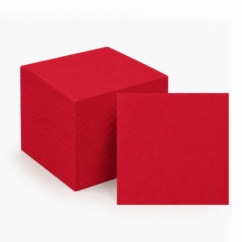 100ct Ruby Red Lunch Napkins