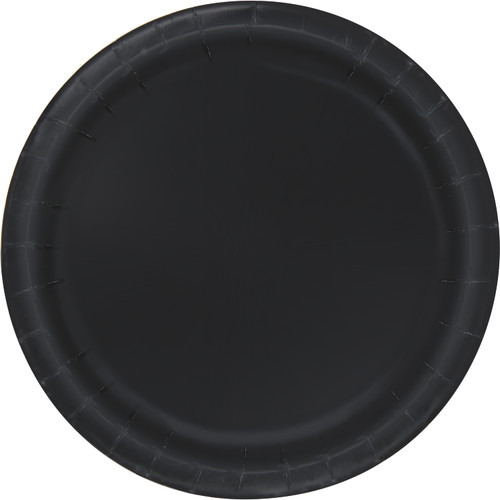 50ct Midnight Black 10" Paper Plates