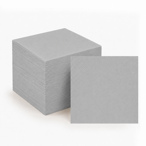 100ct Silver Lunch Napkins