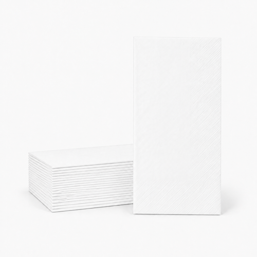 20ct Bright White Guest Napkins