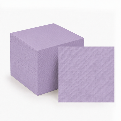100ct Lavender Paper Lunch Napkins