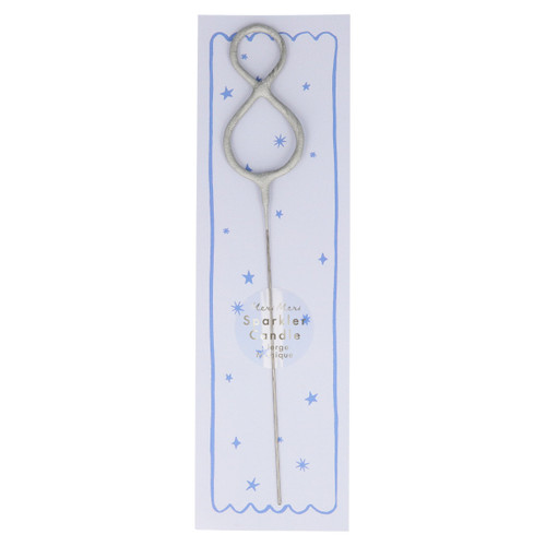 Meri Meri Silver Candle Sparklers - Pack of 8