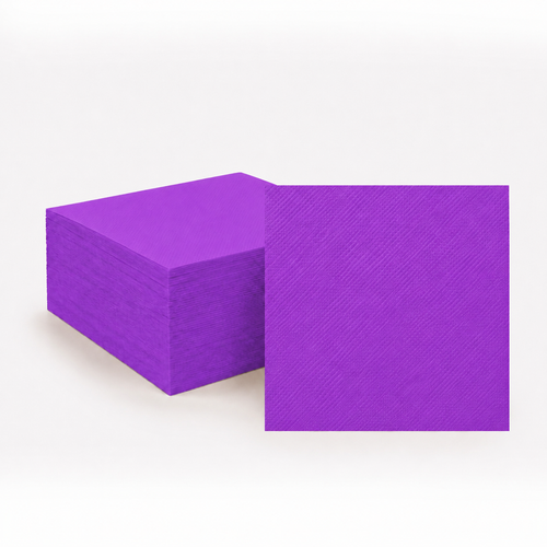 40ct Neon Purple Lunch Napkins