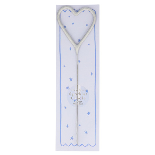 Meri Meri Silver Heart Candle Sparkler