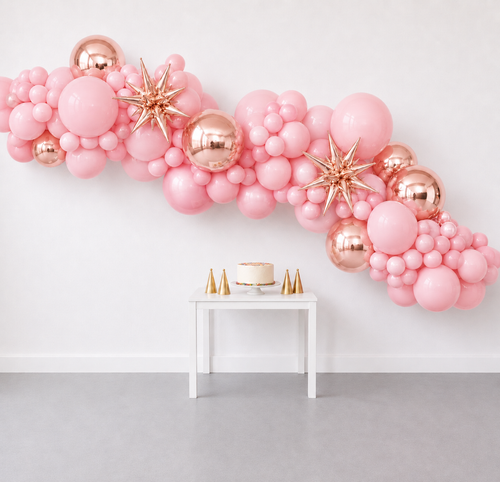 16' Balloon Garland Light Pink
