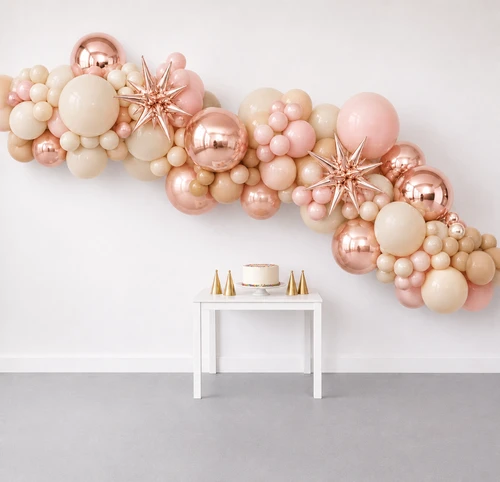 16' Balloon Garland Neutral Blush