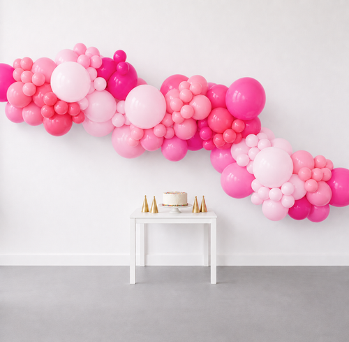 16' Balloon Garland Pink